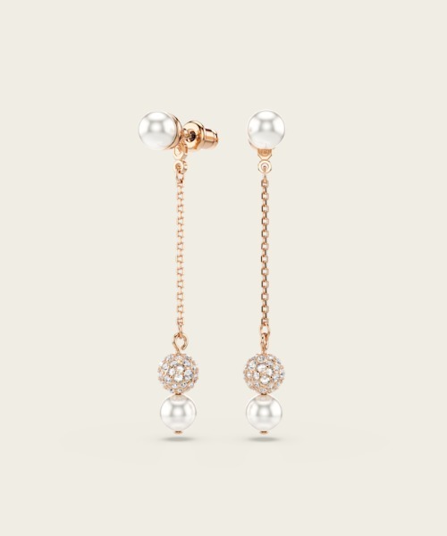 Swarovski Matrix ドロップピアス パール SWAROVSKI（スワロフスキー） ピアス 「公式」「スワロフスキー