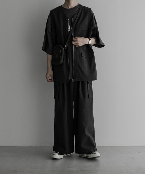 「remer」 カーゴパンツ SMALL ブラック メンズ_画像5