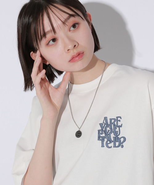 「Anui」 半袖Tシャツ LARGE ブラック レディース_画像5