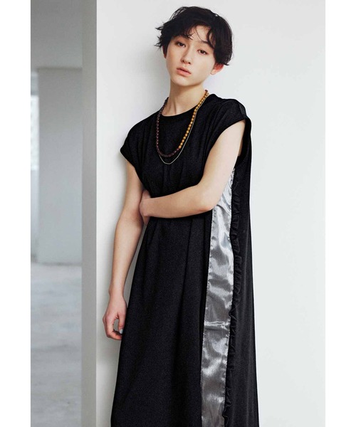 「MEDE19F」 ノースリーブワンピース X-LARGE ブラック レディース_画像6
