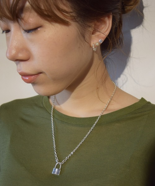 e.m. ピアス シンプルジルコニアピアス レディース メンズ