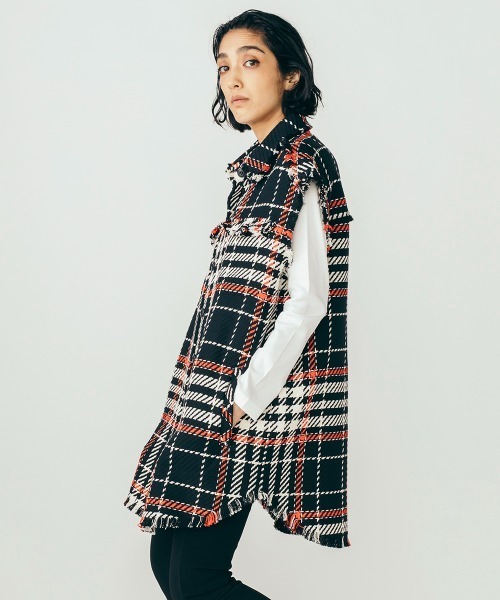 DOUBLE STANDARD CLOTHING，ツイードジレ DOUBLE STANDARD CLOTHING（ダブルスタンダードクロージング） ベスト