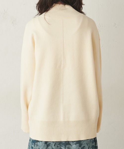 グリーン ニット ダブルジャガード編みハイネックトップス ZOZOTOWN PayPayモール店 - 通販 - PayPayモール ャガード