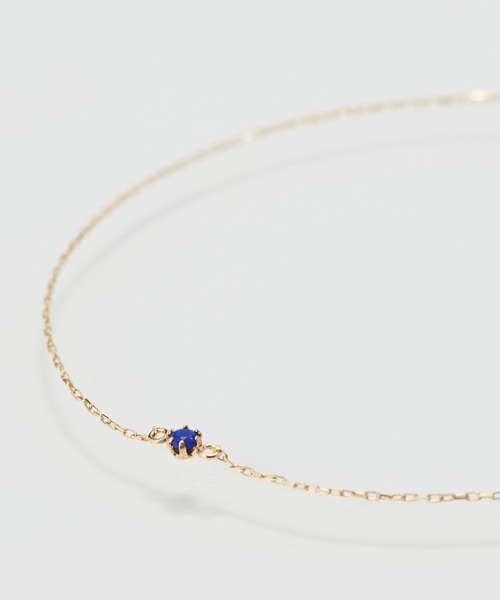 Phoebe（フィービー） ブレスレット 「K10」1粒カラーストーン