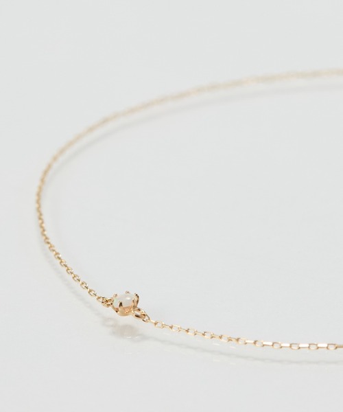 Phoebe（フィービー） ブレスレット 「K10」1粒カラーストーン