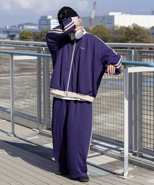 Perushu ナイロントラックジャケット ナイロントラックカーゴパンツ セット セール】ナイロントラックジャケット(セットアップ着用可