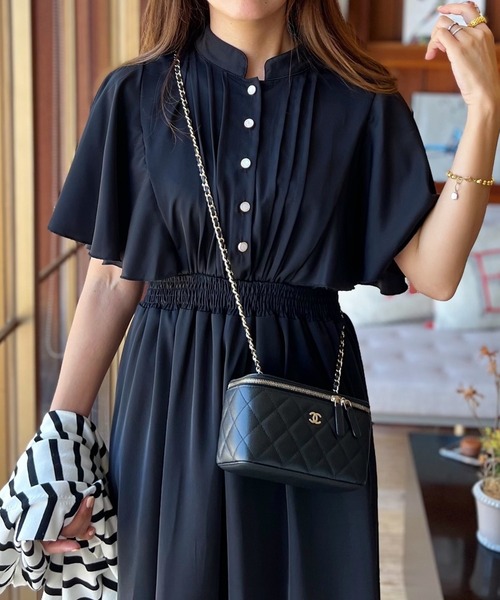 オーガンジー★ラッフル★ワンピース★ CLAUDIE PIERLOT La-gemme ワンピース ラッフルフリルワンピース : ZOZOTOWN