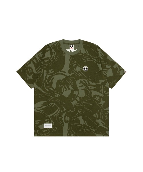【AAPE by A BATHING APE】now カモ柄 ロゴ コットン Tシャツ ♪ AAPE BY A BATHING APE tシャツ NOW CAMOUFLAGE TEE メンズ