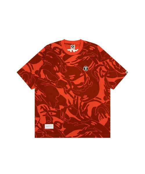 【AAPE by A BATHING APE】now カモ柄 ロゴ コットン Tシャツ ♪ AAPE BY A BATHING APE tシャツ NOW CAMOUFLAGE TEE メンズ