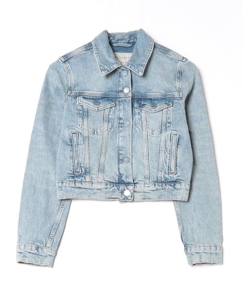 オールセインツ　デニムジャケット　UK6　S　ALLSAINTS　レディース ALLSAINTS デニムジャケット gジャン JUNO DENIM TRUCKER JACKET
