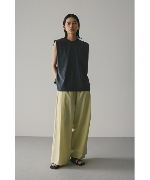 タンクトップ ノースリーブ ショルダータックタンク レディース STYLEMIXER タンクトップ ノースリーブ ショルダータックタンク