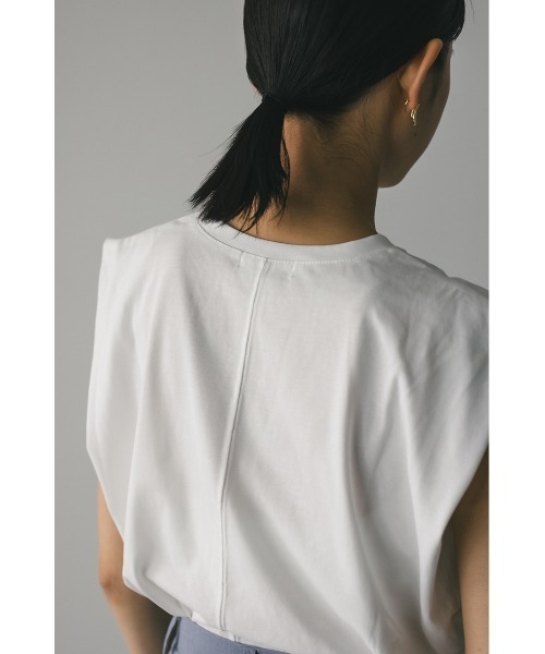 タンクトップ ノースリーブ ショルダータックタンク レディース STYLEMIXER タンクトップ ノースリーブ ショルダータックタンク