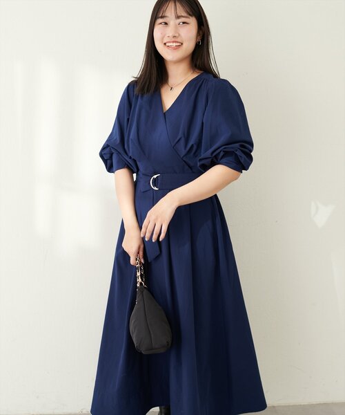 natural couture ワンピース 「ako」骨スト優勝カシュクールワンピース