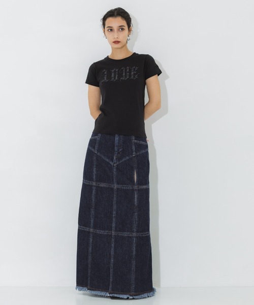 【値下げ】Mukasa STUDIOUS別注 フロントデザインTシャツ MU-0138 アイボリー サイズ：2 (EC) tanakadaisuke tシャツ 「tanakadaisuke/タナカダイスケ