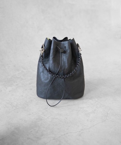 SENTI ショルダーバッグ 「 」Dyneema Leather DRAWSTRING