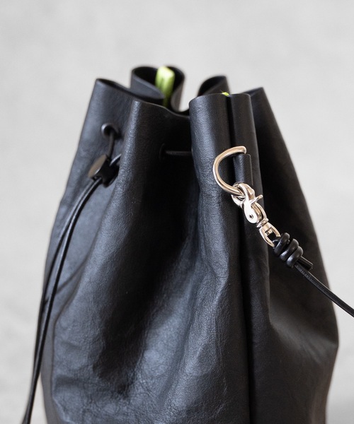 SENTI ショルダーバッグ 「 」Dyneema Leather DRAWSTRING