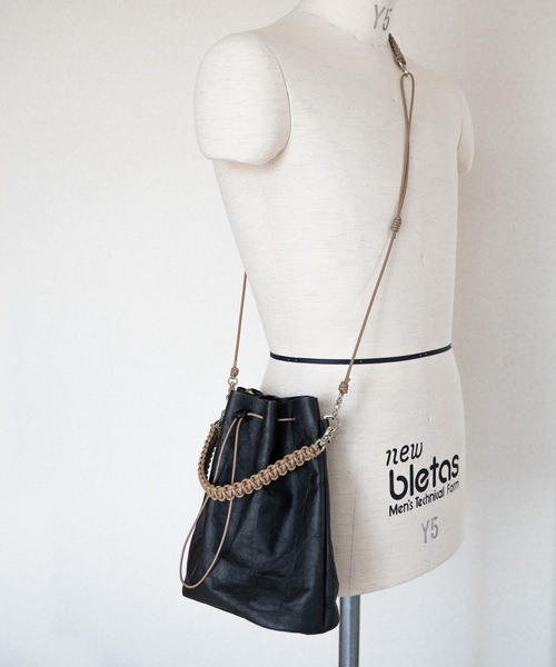 SENTI ショルダーバッグ 「 」Dyneema Leather DRAWSTRING
