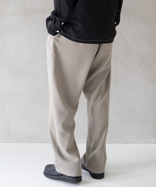 IROQUOIS E SUEDE SET UP イロコイ シャツ ワイドパンツ Iroquois - イロコイ | 正規通販 メンズ ニット ワイドパンツ