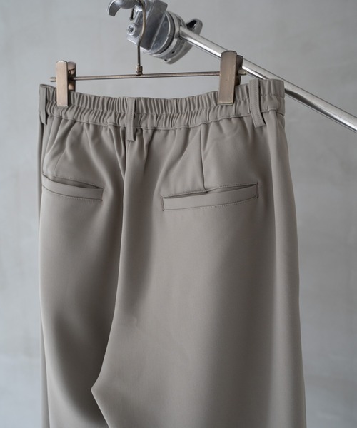 Iroquois イロコイ 17SS ワイドスラックス グレー Iroquois スラックス IROQUOIS イロコイ / COMFORT TWILL 2TUCK