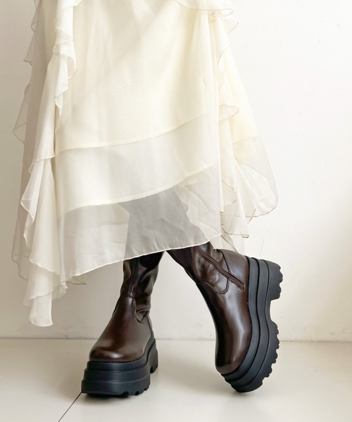 Shoes in Closet（シュークロ） ブーツ 厚底トリプルソール ストレッチ