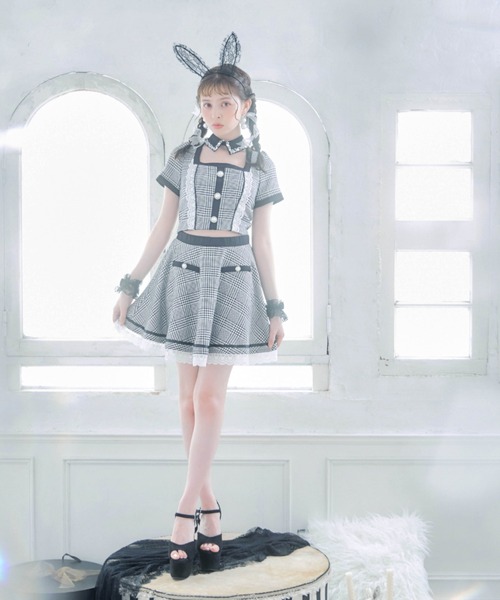 sugar nine コスプレ グレンチェックセットアップバニー