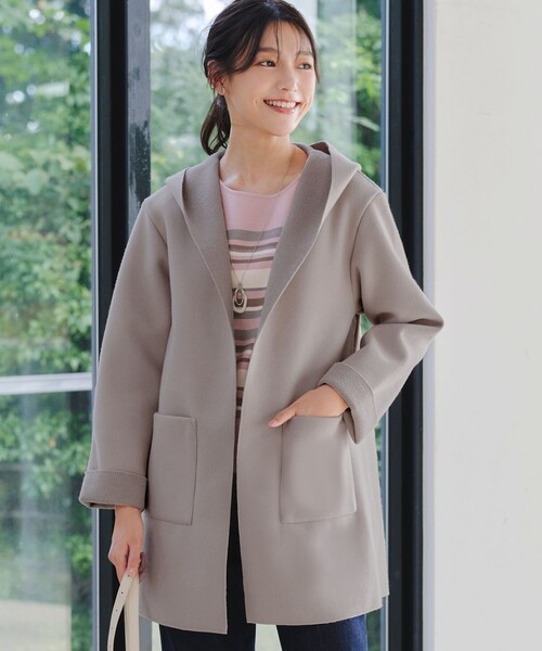 theory ダウンロングコート グレー　タグ付き 美品】theory ファーフード付きロングダウンコート S グレー - メルカリ