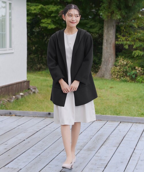 Tiaclasse ダウンコート ダウンジャケット ダブルフェイスニットロング