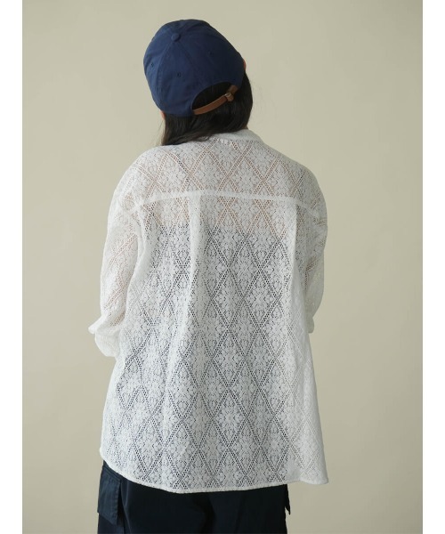 FIKA. ブラウス シャツ Lace band collar shirt レディース