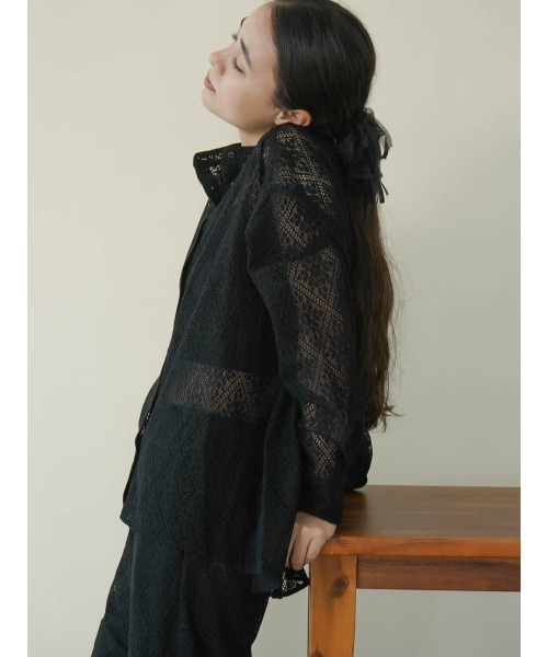 FIKA. ブラウス シャツ Lace band collar shirt レディース