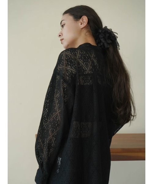 ブラウス シャツ BAND COLLAR SHIRT レディース FIKA. ブラウス シャツ Lace band collar shirt レディース
