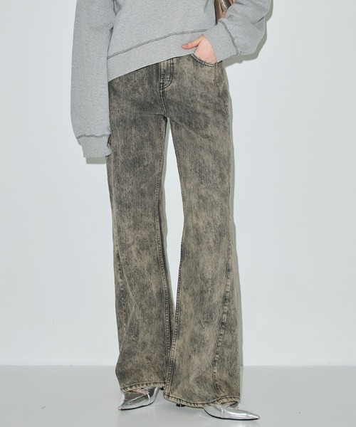 PUBLIC DENIM RELAX セミフレアデニムパンツ PUBLICDENIM RELAX/セミフレアデニムパンツ（デニムパンツ