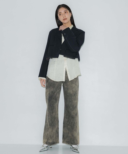 PUBLIC DENIM MULTI RELAX フレアデニム　デニム PUBLIC TOKYO ジーンズ デニム デニムパンツ DENIM MULTIRELAX