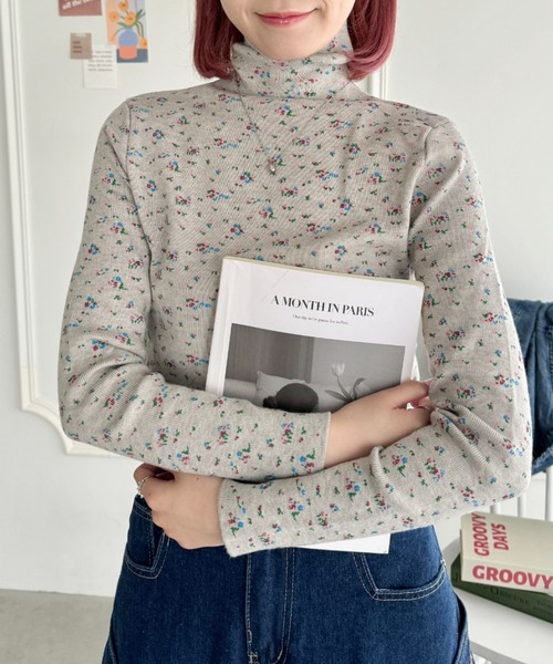 soor ploom 花柄 ハイネック Tシャツ 2y meadow soor ploom 花柄 ハイネック Tシャツ 2y meadow