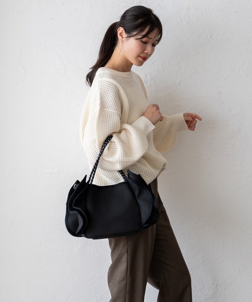 VitaFelice（ヴィータフェリーチェ） トートバッグ フリル2wayトート