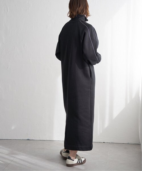 notch. ワンピース 裏起毛ハーフジップスウェットワンピース