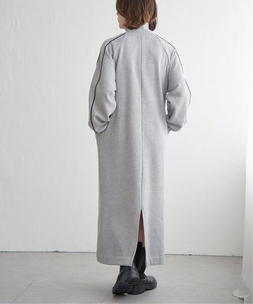 notch. ワンピース 裏起毛ハーフジップスウェットワンピース