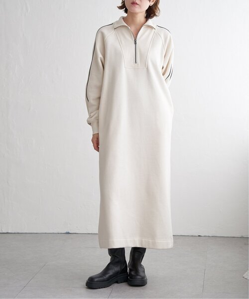 notch. ワンピース 裏起毛ハーフジップスウェットワンピース