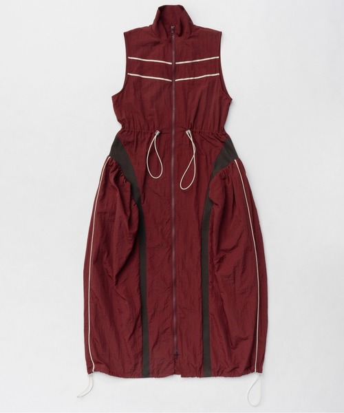 MAISON SPECIAL ワンピース Sleeveless Track Jersey Flare
