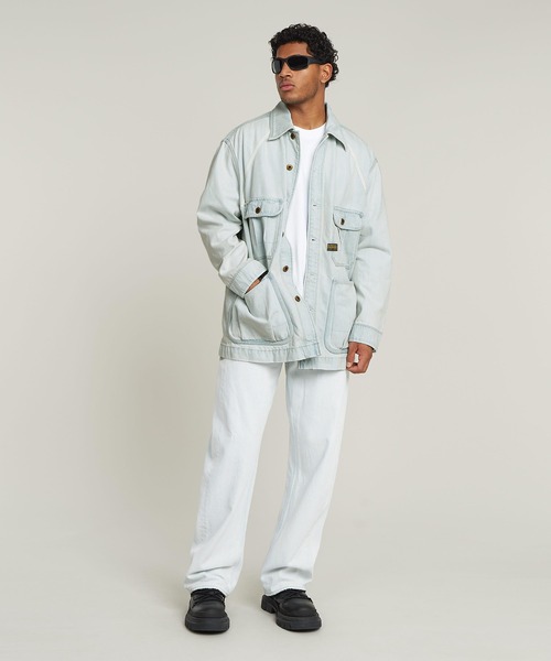 新品 未使用 g-star-raw デニムジャケット オーバーサイズ G-STAR RAW デニムジャケット gジャン OVERSIZED CHORE JACKET