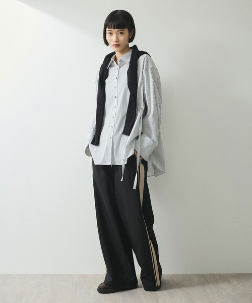 ADAM ET ROPE' ブラウス シャツ 「WEB限定」2WAYリボンシャツ