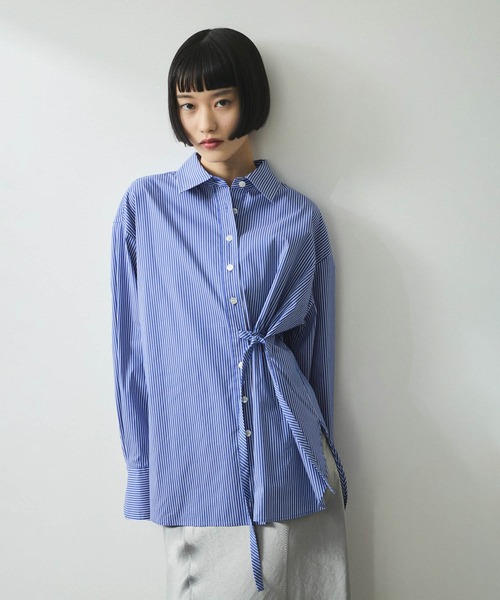 ERDEM アーデム パール ボウタイ シャツ シルク ブラック リボン モード ギンガムチェックボウタイブラウス/le.coeur blanc(ルクールブラン