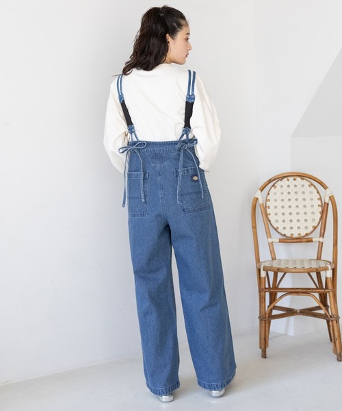 Dickies（ディッキーズ） サロペット オーバーオール バックリボン