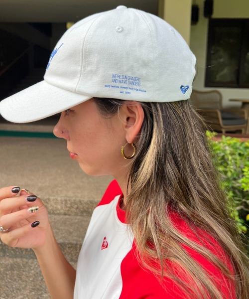 帽子 90supremestreethiphoplevistussychampion ROXY キャップ 帽子 SUN CHASERS CAP /ロキシーロゴ刺繍6パネル