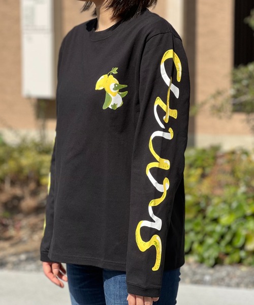 CHUMS tシャツ 「CHUMS」 Lemon L/S T-Shirt チャムスレモン