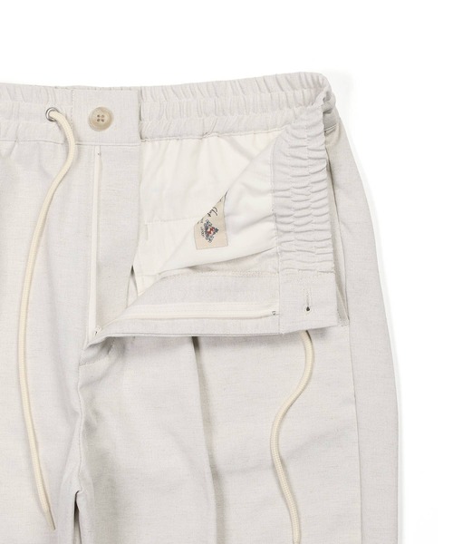 The DUFFER of ST.GEORGE スラックス LINEN BLEND TAPERED EASY SLACKS