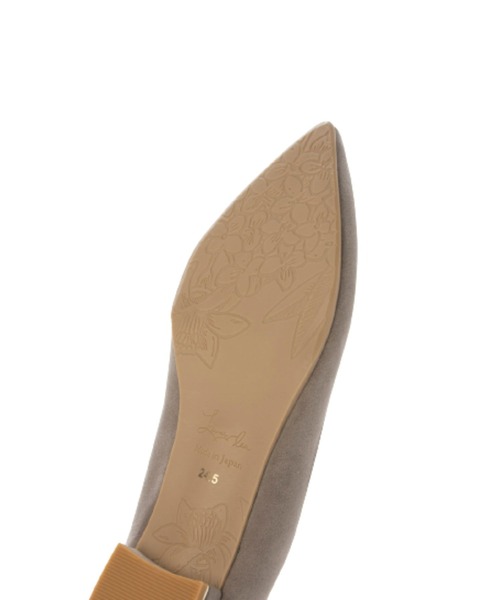 「Launa lea」 フラットパンプス 24.5cm ライトベージュ レディース_画像8