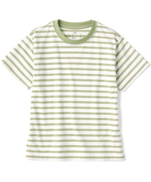 無印良品（MUJI） tシャツ キッズ 天竺編みクルーネック半袖Tシャツ