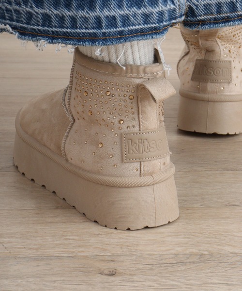 「kitson」 ムートンブーツ LL ブラック系その他 レディース_画像7