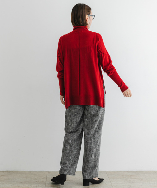 「F by ROSSO」 タートルネックニット FREE ネイビー レディース_画像8