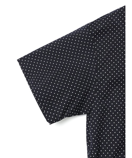 ブラウス シャツ mizuiro ind ドットドローストリングシャツ レディース mizuiroind ブラウス シャツ mizuiro ind ドットドロー